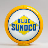 Blue Sunoco 13.5" Gas Pump Globe with Yellow Plastic Body