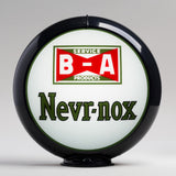 B/A Nevr-Nox 13.5" Gas Pump Globe with Black Plastic Body