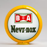 B/A Nevr-Nox 13.5" Gas Pump Globe with Yellow Plastic Body