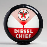 Texaco Diesel Chief 13.5" Gas Pump Globe with Black Plastic Body