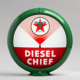 Texaco Diesel Chief 13.5" Gas Pump Globe with Green Plastic Body