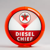 Texaco Diesel Chief 13.5" Gas Pump Globe with Orange Plastic Body