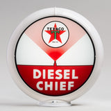 Texaco Diesel Chief 13.5" Gas Pump Globe with White Plastic Body