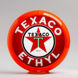 Texaco Ethyl 13.5" Gas Pump Globe with Orange Plastic Body