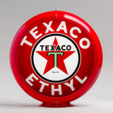 Texaco Ethyl 13.5" Gas Pump Globe with Red Plastic Body