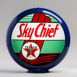 Texaco Sky Chief 13.5" Gas Pump Globe with Dark Blue Plastic Body