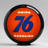 Union 76 13.5" Gas Pump Globe with Black Plastic Body