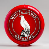 White Eagle 13.5" Gas Pump Globe with Red Plastic Body