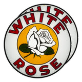 White Rose Flower 13.5" Pair of Lenses