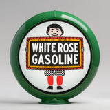 White Rose "Boy" 13.5" Gas Pump Globe with Green Plastic Body