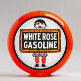 White Rose "Boy" 13.5" Gas Pump Globe with Orange Plastic Body