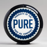 Pure 13.5" Gas Pump Globe with Black Plastic Body
