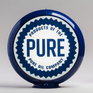 Pure 13.5" Gas Pump Globe with White Plastic Body