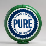 Pure 13.5" Gas Pump Globe with Green Plastic Body