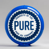 Pure 13.5" Gas Pump Globe with Light Blue Plastic Body