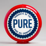 Pure 13.5" Gas Pump Globe with Red Plastic Body