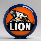 Lion 13.5" Gas Pump Globe with Dark Blue Plastic Body