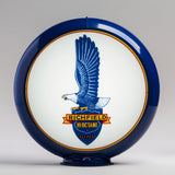 Richfield Tall Eagle 13.5" Gas Pump Globe with Dark Blue Plastic Body