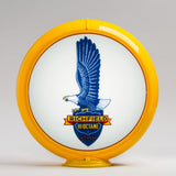 Richfield Tall Eagle 13.5" Gas Pump Globe with Yellow Plastic Body