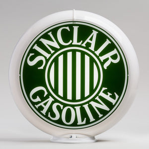 Sinclair Bars 13.5" Gas Pump Globe with White Plastic Body