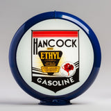 Hancock Ethyl 13.5" Gas Pump Globe with Dark Blue Plastic Body