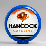 Hancock Gasoline 13.5" Gas Pump Globe with Light Blue Plastic Body