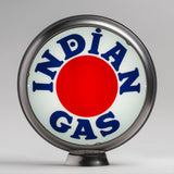 Indian "Bullseye" 13.5" Gas Pump Globe with Steel Body