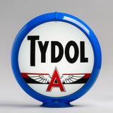 Tydol 13.5" Gas Pump Globe with Light Blue Plastic Body