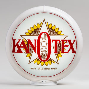 Kan-O-Tex 13.5" Gas Pump Globe with White Plastic Body