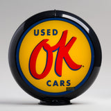 OK Used Cars 13.5" Gas Pump Globe with Black Plastic Body