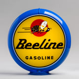 Beeline Gasoline 13.5" Gas Pump Globe with Light Blue Plastic Body