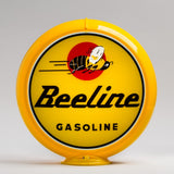 Beeline Gasoline 13.5" Gas Pump Globe with Yellow Plastic Body