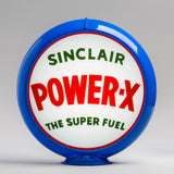 Sinclair Power-X 13.5" Gas Pump Globe with Light Blue Plastic Body