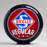 Skelly Regular 13.5" Gas Pump Globe with Black Plastic Body