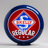 Skelly Regular 13.5" Gas Pump Globe with Dark Blue Plastic Body