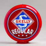 Skelly Regular 13.5" Gas Pump Globe with Red Plastic Body