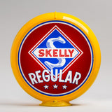 Skelly Regular 13.5" Gas Pump Globe with Yellow Plastic Body