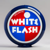 Atlantic White Flash 13.5" Gas Pump Globe with Dark Blue Plastic Body