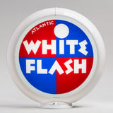 Atlantic White Flash 13.5" Gas Pump Globe with White Plastic Body