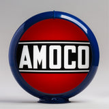 Amoco 13.5" Gas Pump Globe with Dark Blue Plastic Body