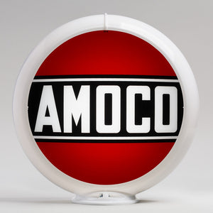 Amoco 13.5" Gas Pump Globe with White Plastic Body