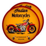 Indian M.C. (Motorcycle) 13.5" Pair of Lenses