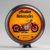 Indian M.C. (Motorcycle) 13.5" Gas Pump Globe with Steel Body