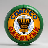 Conoco Ethyl 13.5" Gas Pump Globe with Green Plastic Body