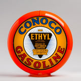 Conoco Ethyl 13.5" Gas Pump Globe with Orange Plastic Body