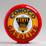 Conoco Ethyl 13.5" Gas Pump Globe with Red Plastic Body