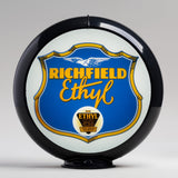Richfield Ethyl 13.5" Gas Pump Globe with Black Plastic Body