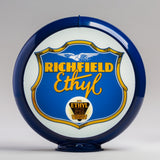 Richfield Ethyl 13.5" Gas Pump Globe with Dark Blue Plastic Body