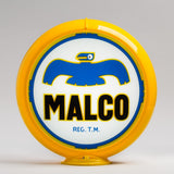 Malco (Thunderbird) 13.5" Gas Pump Globe with Yellow Plastic Body