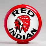 Red Indian 13.5" Gas Pump Globe with Red Plastic Body
